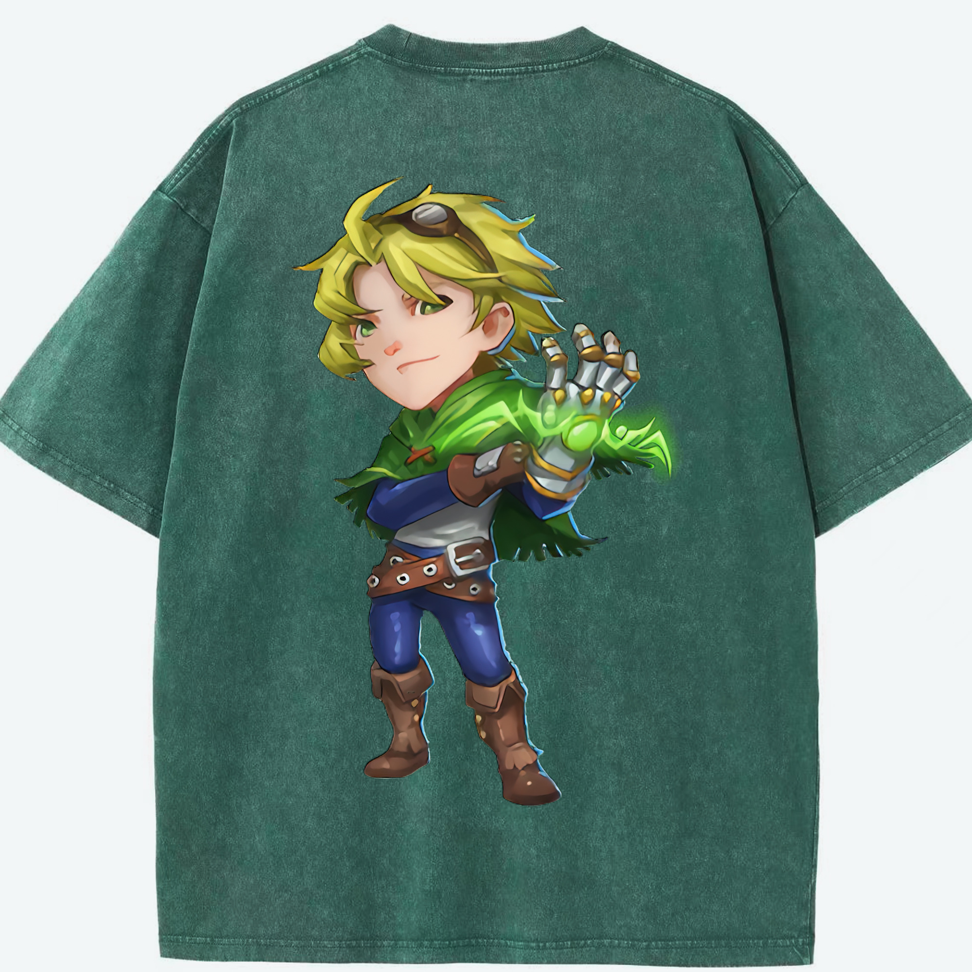 リーグ・オブ・レジェンド League of Legends LOL 綿100% ヴィンテージ風 半袖Tシャツ（背面プリント）